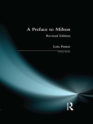 cover image of A Preface to Milton
